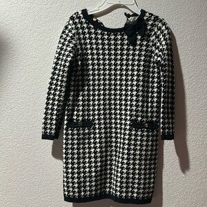 Dress girl black, white